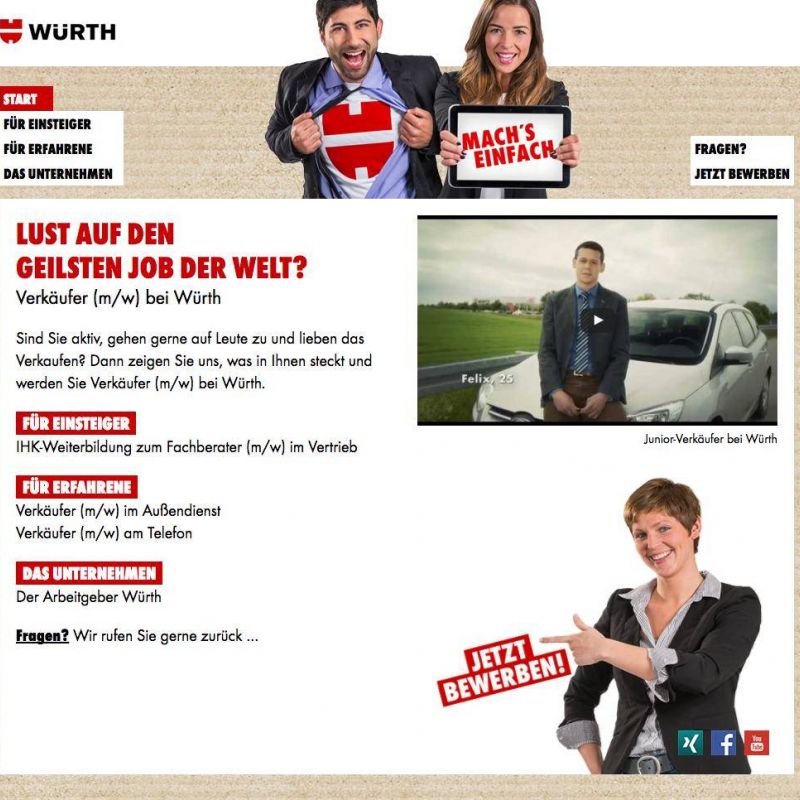 Verkäufer werden - Würth